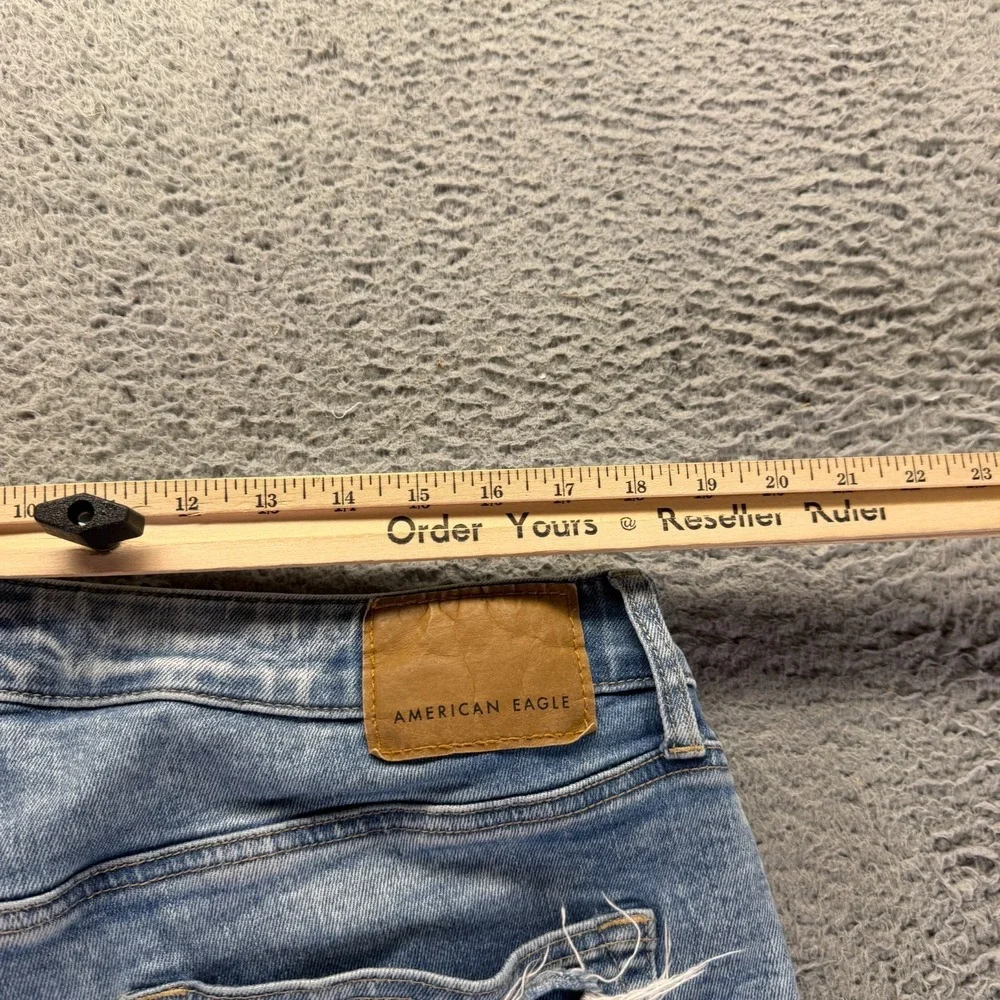 American Eagle Outfitters Jeans Mens 36x36 Blue Cotton Denim Tapered Slim Faded